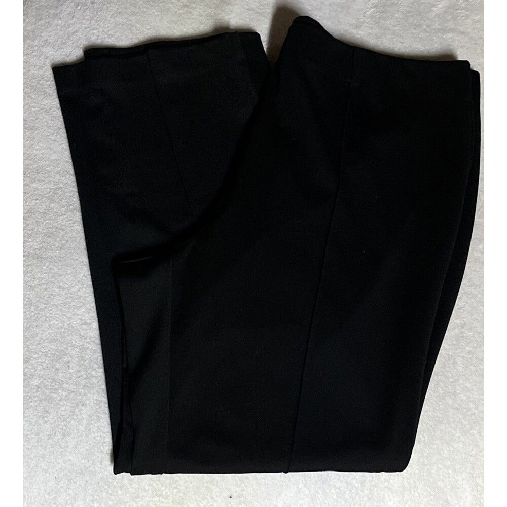 Ruby Rd Woman Size 2X Pull On Pants Black Outside Pleat Stretch Elastic Waist